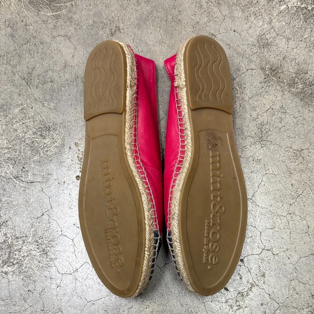 * Vibrant Pink and Navy Espadrille by Soludos